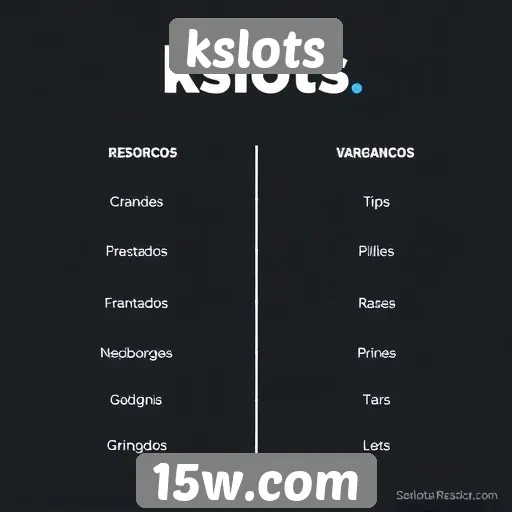 Comparativo entre kslots e concorrentes no mercado